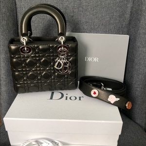 🔥Christian Dior Cannage Small My Lady Dior black